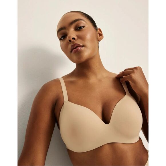 Knix Women’s 8 WingWoman Wire Free Contour Bra Warm Sand NEW - Picture 1 of 10